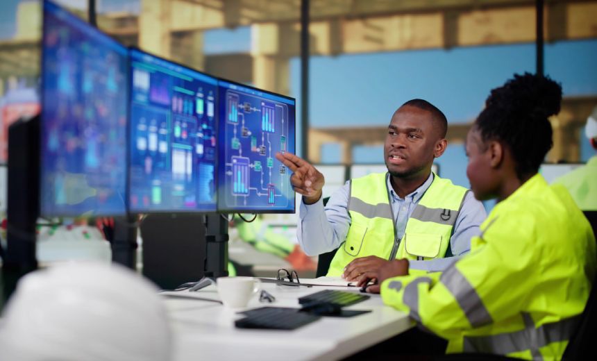Operations team reviewing monitoring screens
